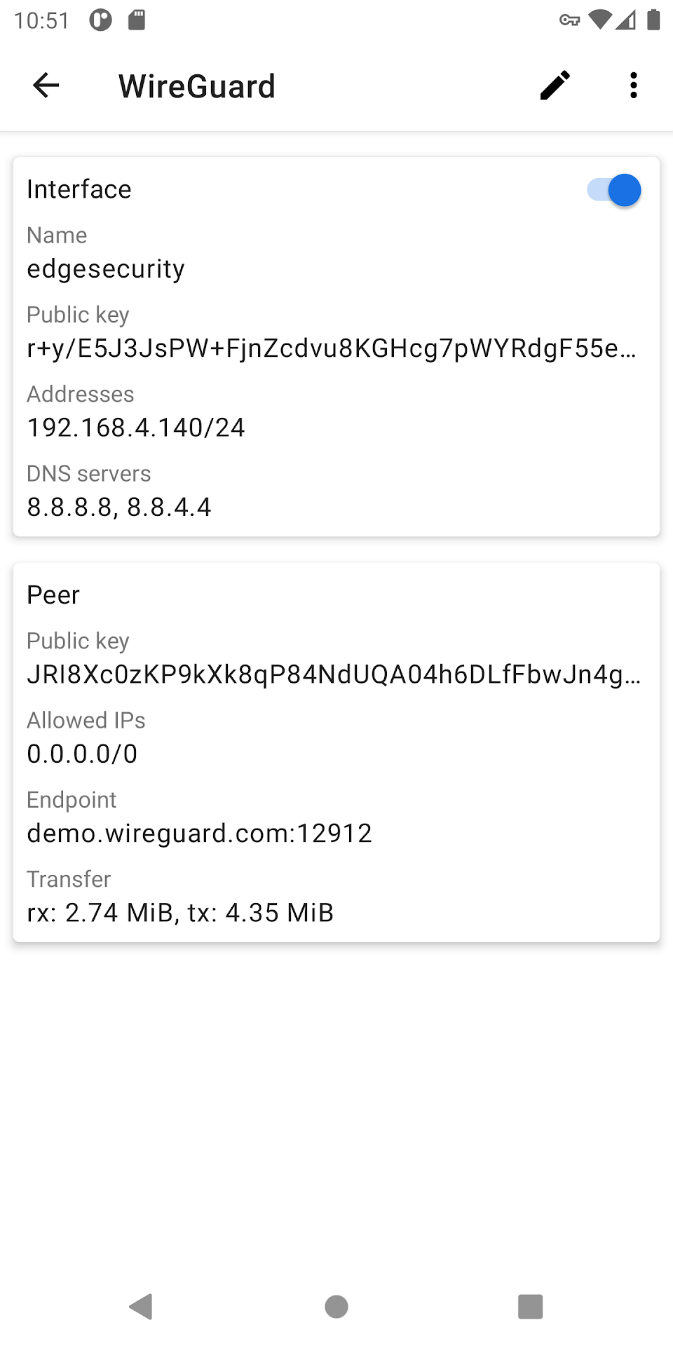 WireGuard скриншот